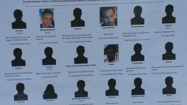 People who have recently died at the Calais bordet